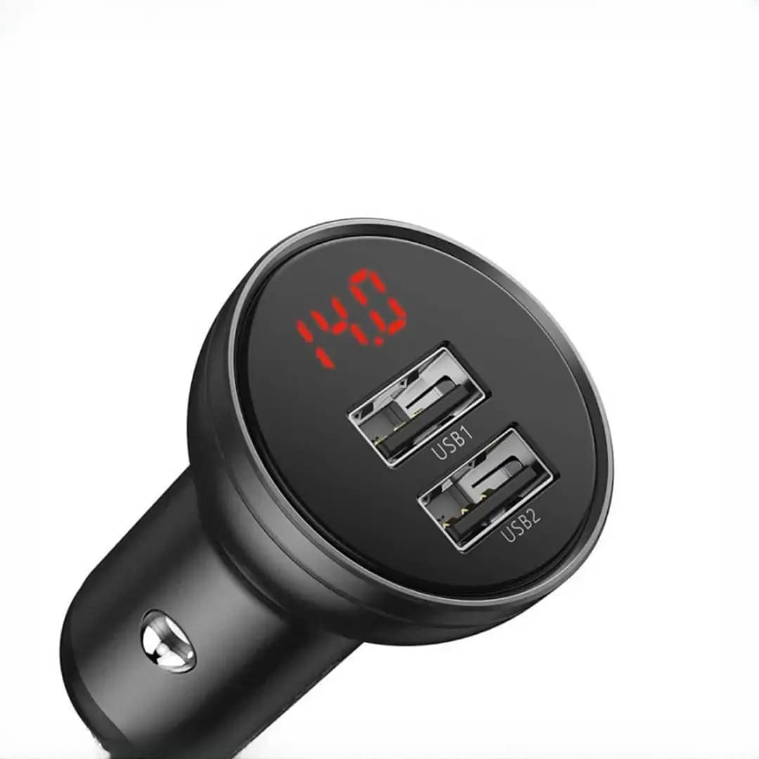 شارژر فندکی دو پورت 24 وات بیسوس CCBX-0G — تصویر ۵
