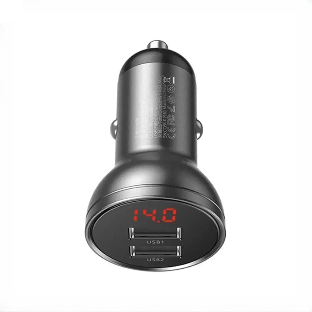 شارژر فندکی دو پورت 24 وات بیسوس CCBX-0G — تصویر ۴