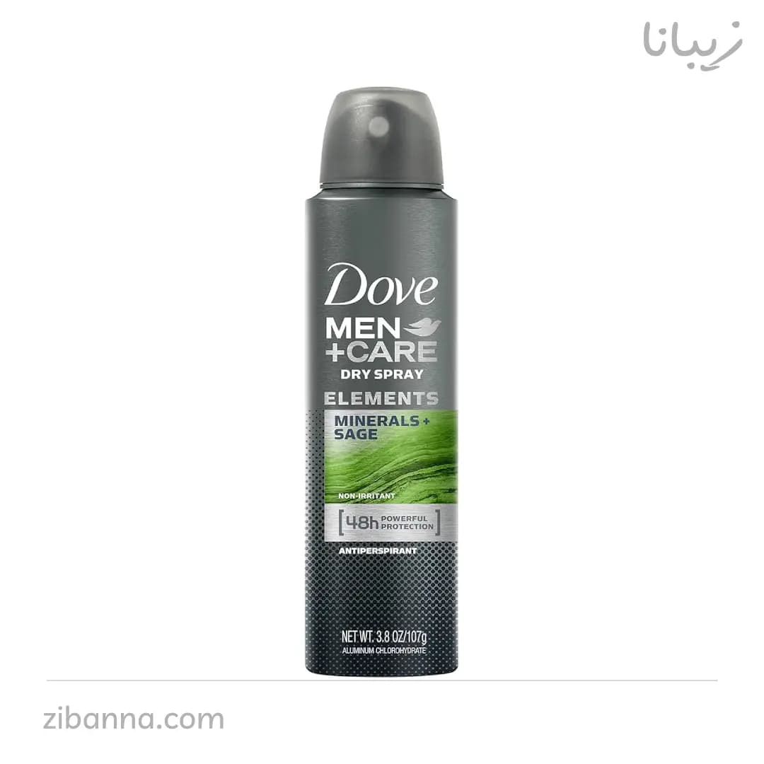 اسپری ضدتعریق داو مدل من پلاس کر رایحه Mineral + SAGE حجم 250 میل