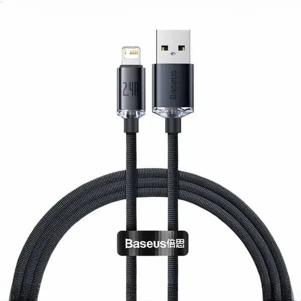 کابل شارژ USB به Lightning بیسوس 1.2متر CAJY000001