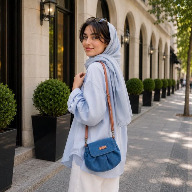 کیف دوشی زنانه مدل X – K1 کد B20985 — تصویر ۴