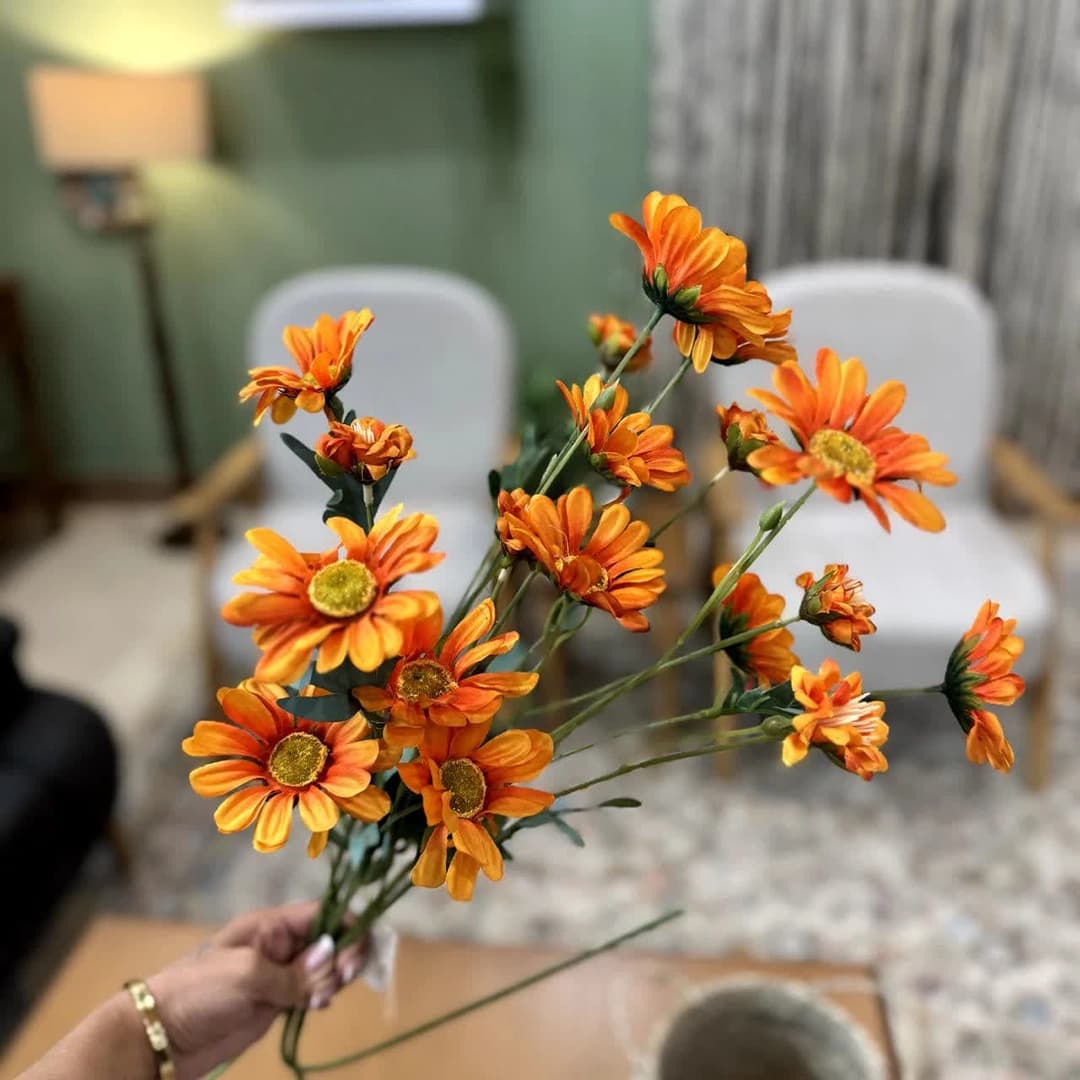 دسته گل مینا نارنجی