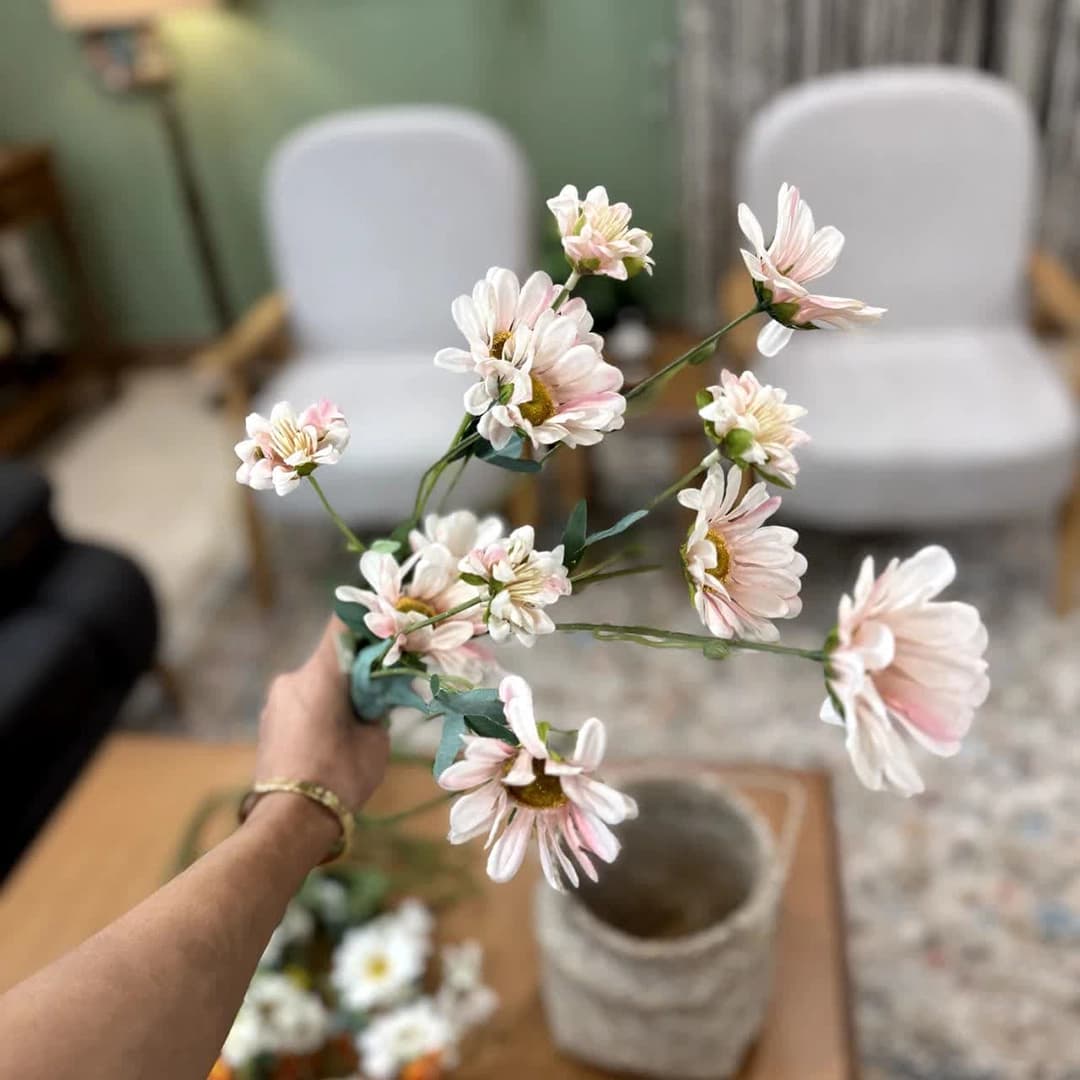 دسته گل مینا صورتی