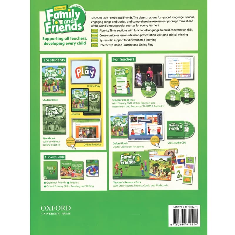 کتاب American Family and Friends 3 اثر Naomi Simmons انتشارات OXFORD کد B20920 — تصویر ۳