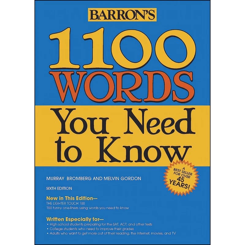 کتاب 1100 Words You Need to Know اثر Murray Bromberg and Melvin Gordon انتشارات Barron's Educational Series کد B20905