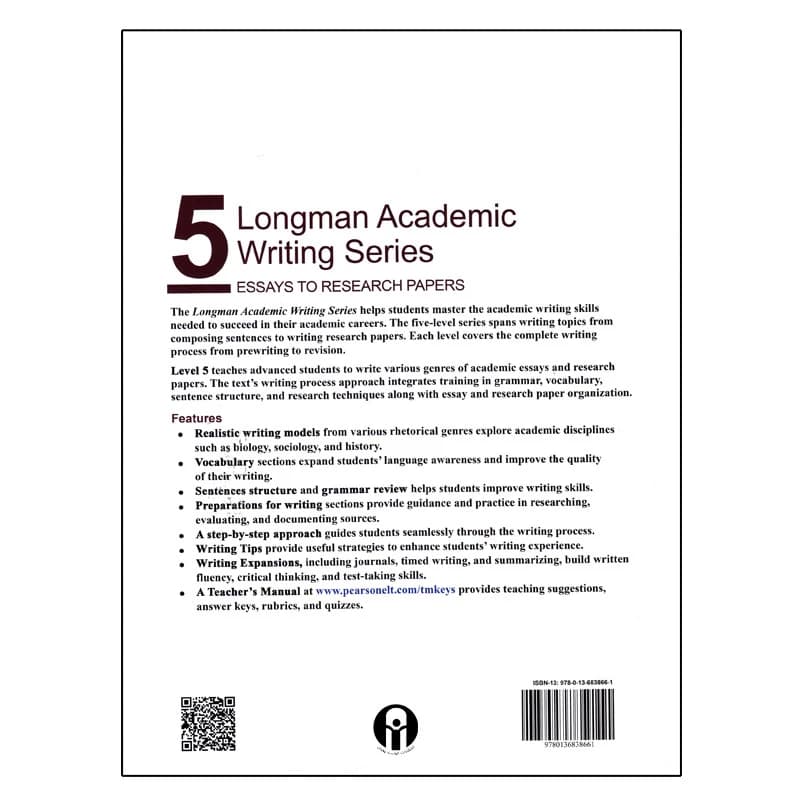 کتاب longman Academic Writing Series 5 اثر Alan Meyers انتشارات الوندپویان کد B20819 — تصویر ۲