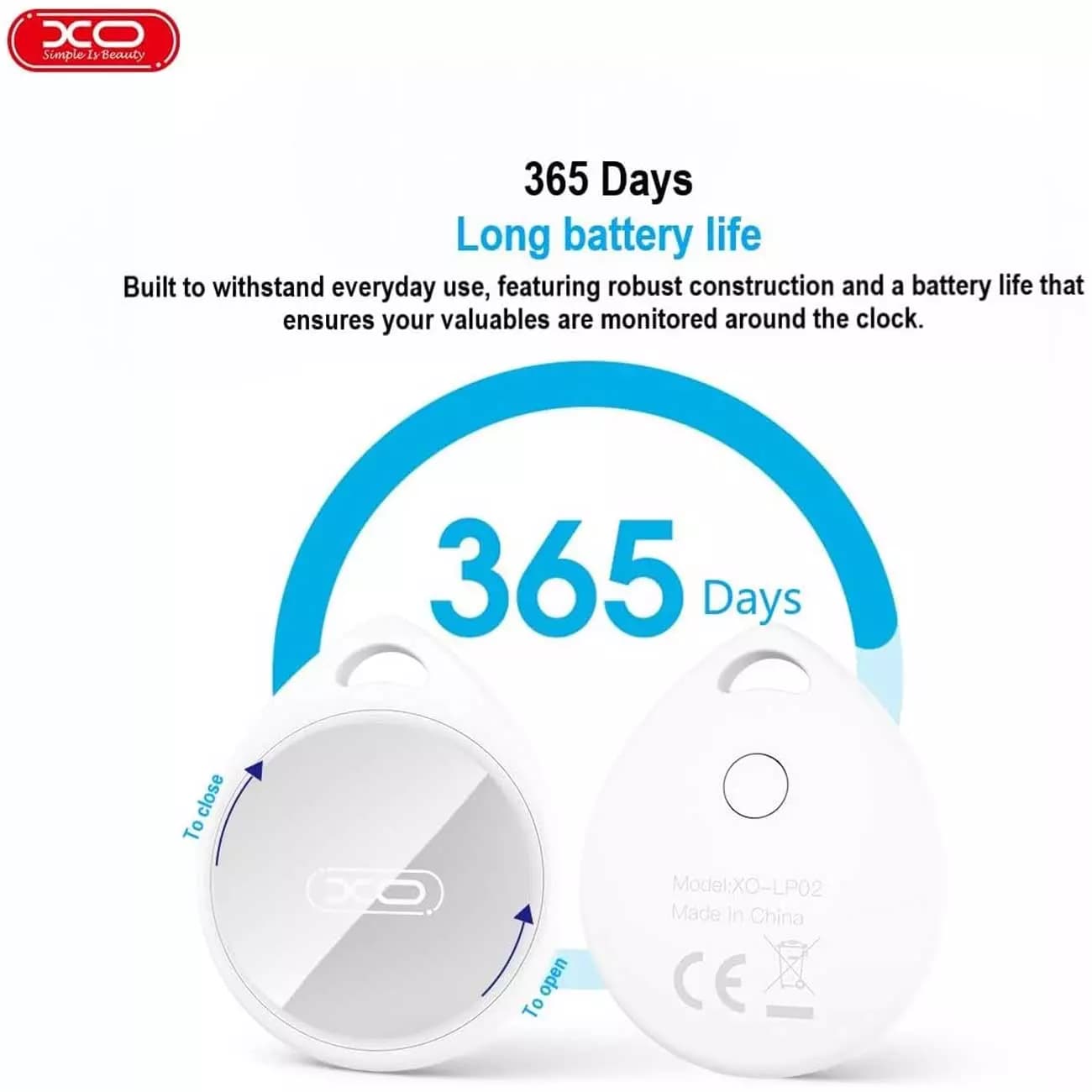 تگ ردیاب بلوتوثی هوشمند ایکس او XO LP02 — تصویر ۶