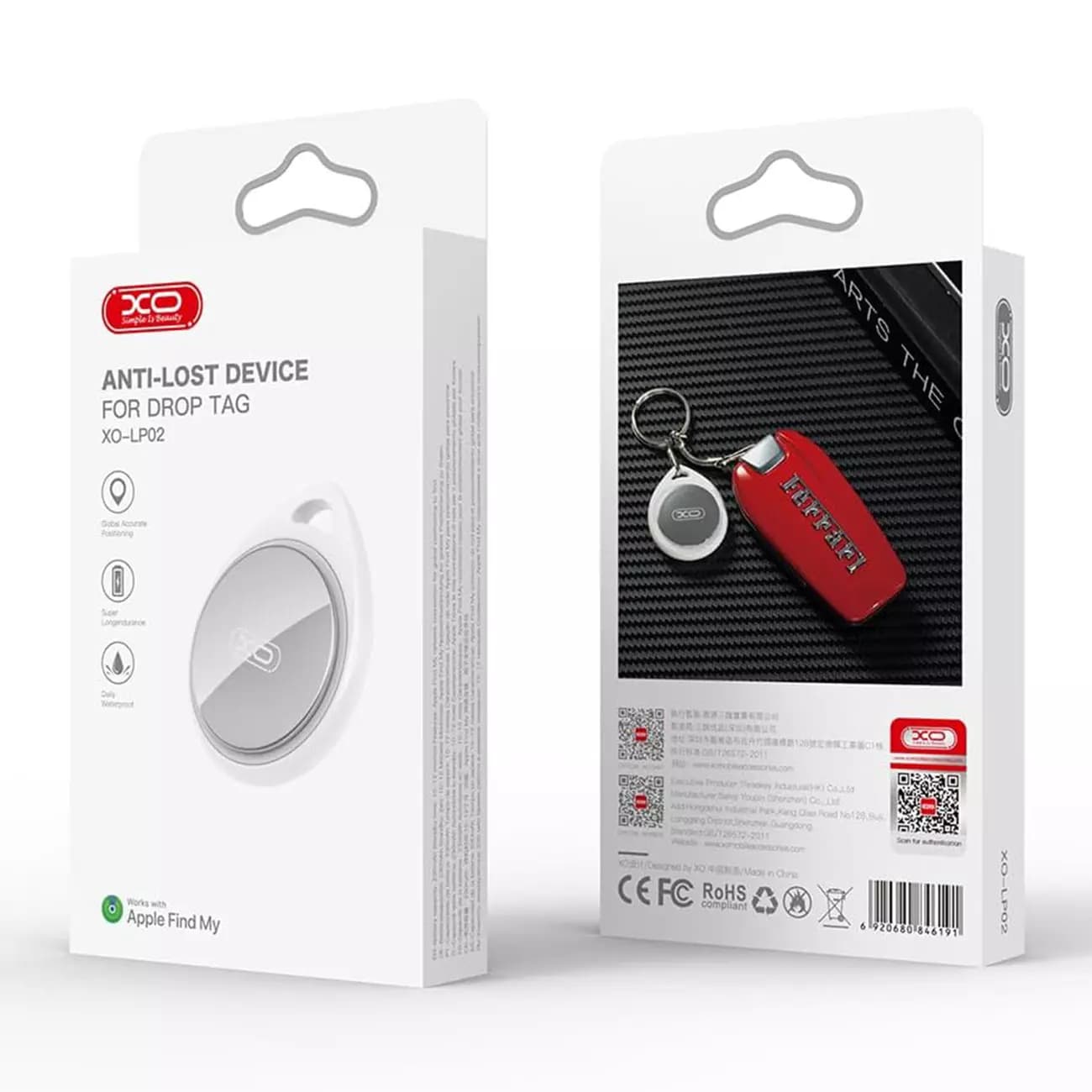 تگ ردیاب بلوتوثی هوشمند ایکس او XO LP02 — تصویر ۵
