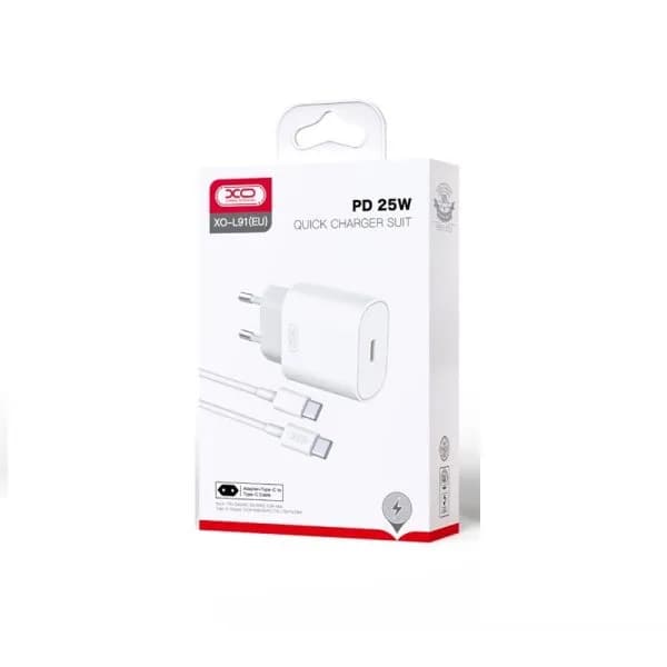شارژر دیواری 25 وات ایکس او مدل XO L91(EU) — تصویر ۲