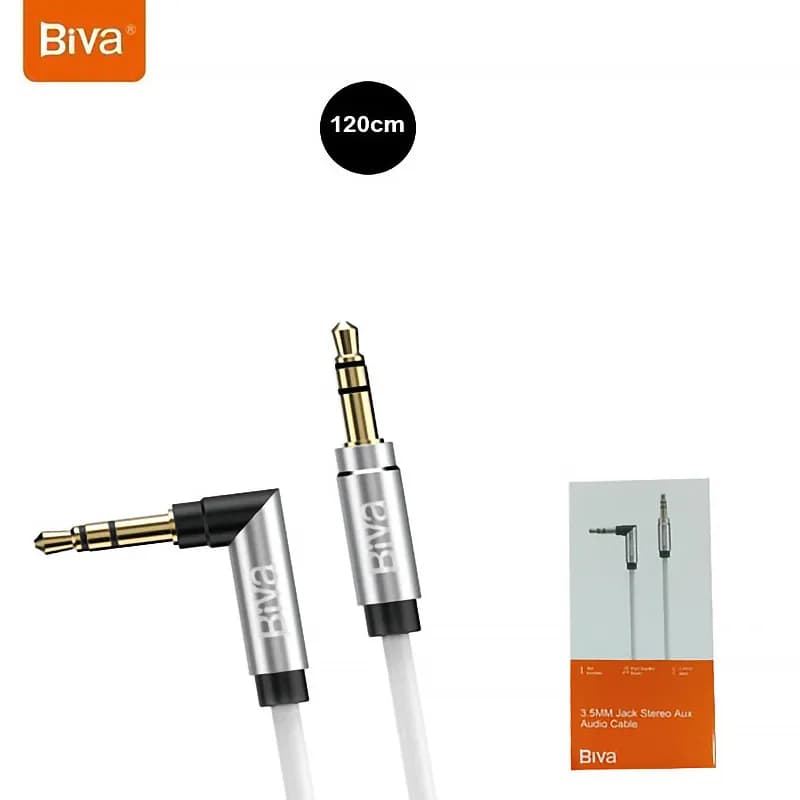 کابل انتقال صدا Aux بیوا Biva AUX-06 طول 1.2 متر — تصویر ۳
