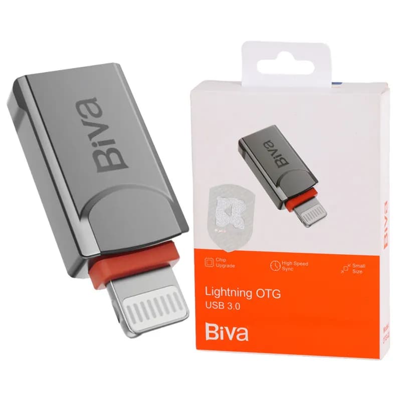 تبدیل OTG لایتنینگ به USB3.0 بیوا Biva OTG-02