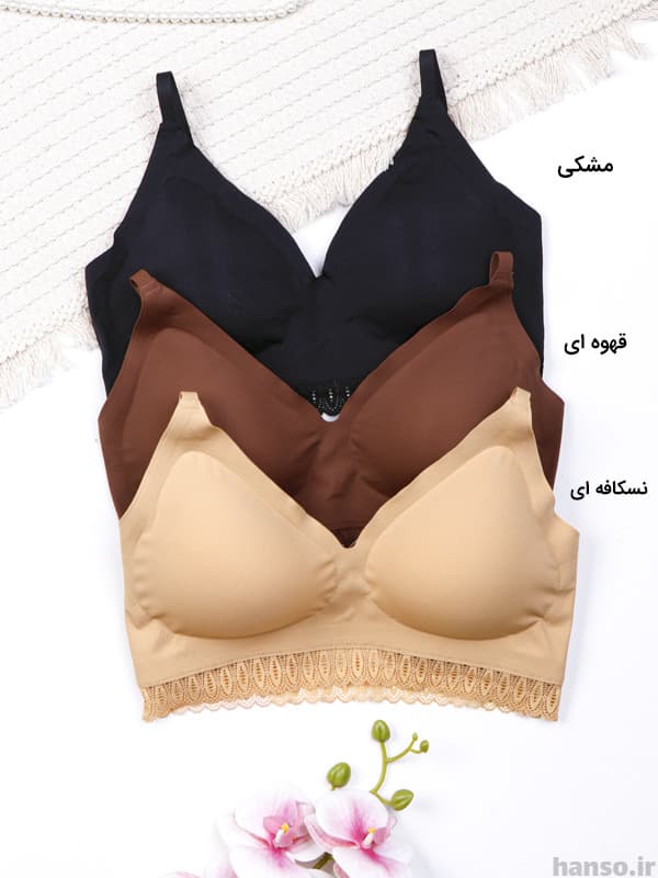 ست نیم تنه و شورت لیزری اسفنجی بدون فنر کد 2300 — تصویر ۲