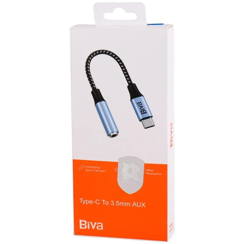 کابل تبدیل Type C به پورت AUX بیوا Biva Jack-01T — تصویر ۲