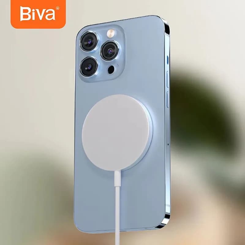 شارژر وایرلس مگنتی بیوا Biva WLC-07 توان 15 وات — تصویر ۳