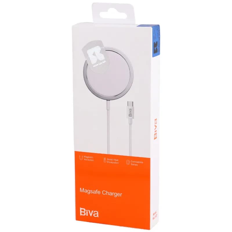 شارژر وایرلس مگنتی بیوا Biva WLC-07 توان 15 وات — تصویر ۵