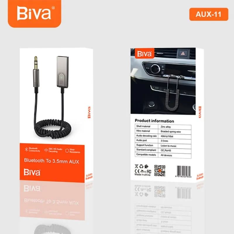 گیرنده صوتی بلوتوثی بیوا Biva AUX-011 — تصویر ۳