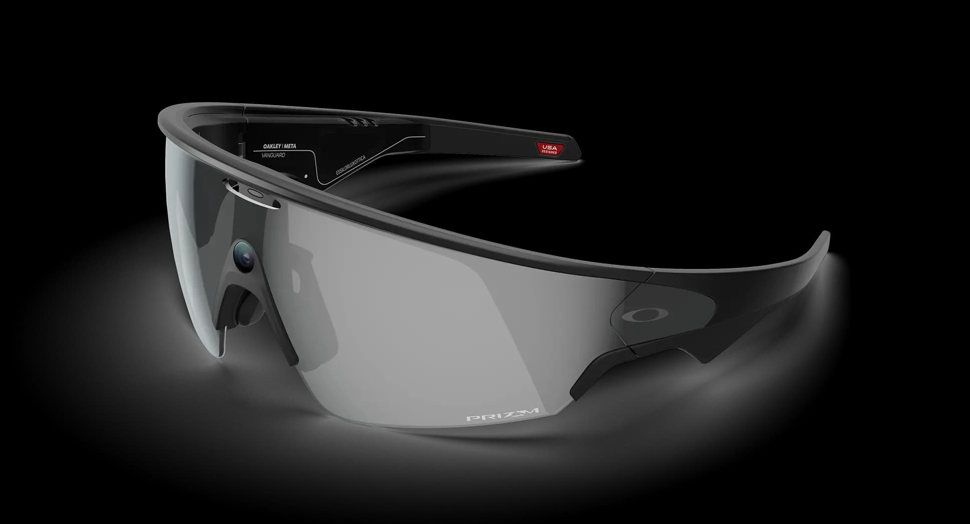 عینک هوشمند Oakley Meta مدل Vanguard فریم مشکی لنز مشکی پرایزم