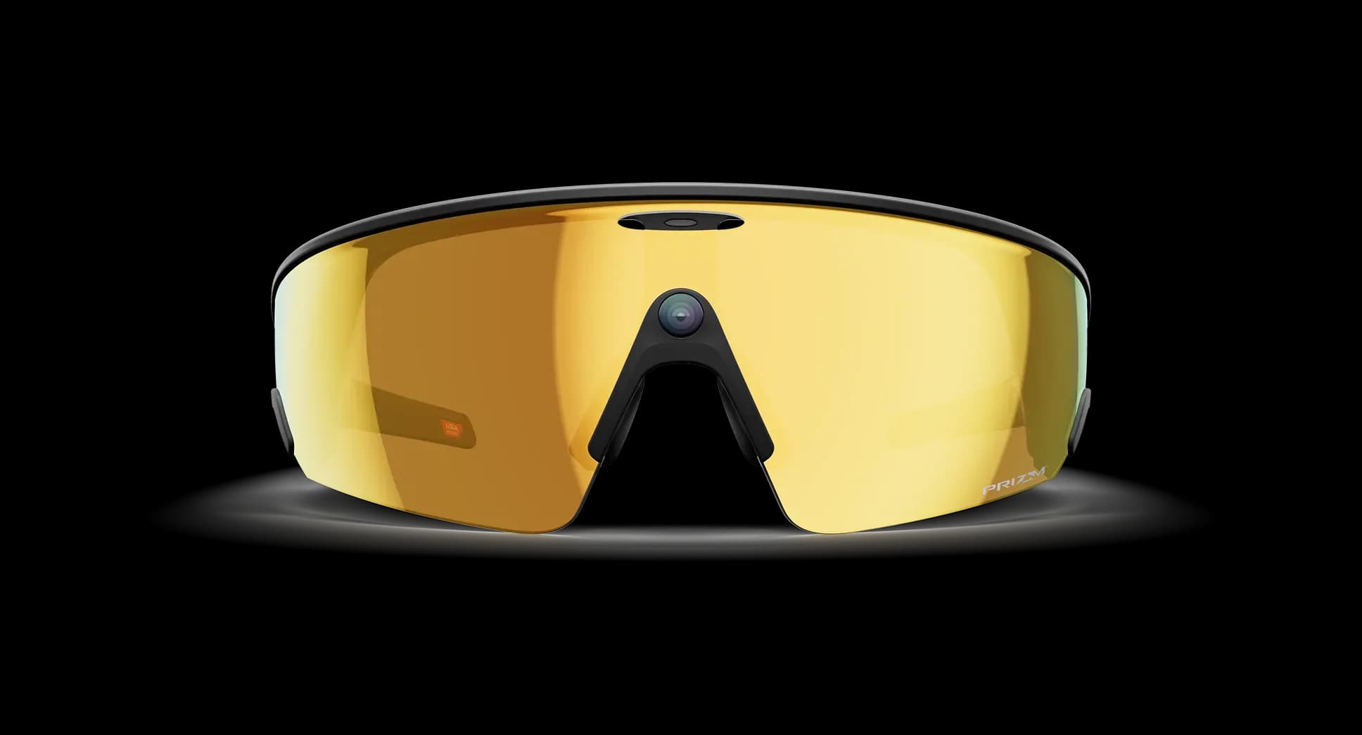 عینک هوشمند Oakley Meta مدل Vanguard فریم مشکی لنز طلایی 24K پرایزم — تصویر ۲