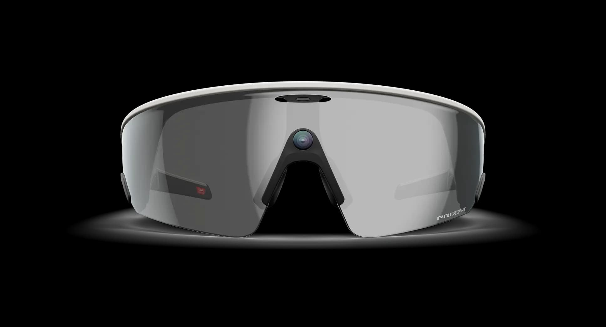 عینک هوشمند Oakley Meta مدل Vanguard فریم سفید لنز مشکی پرایزم — تصویر ۳