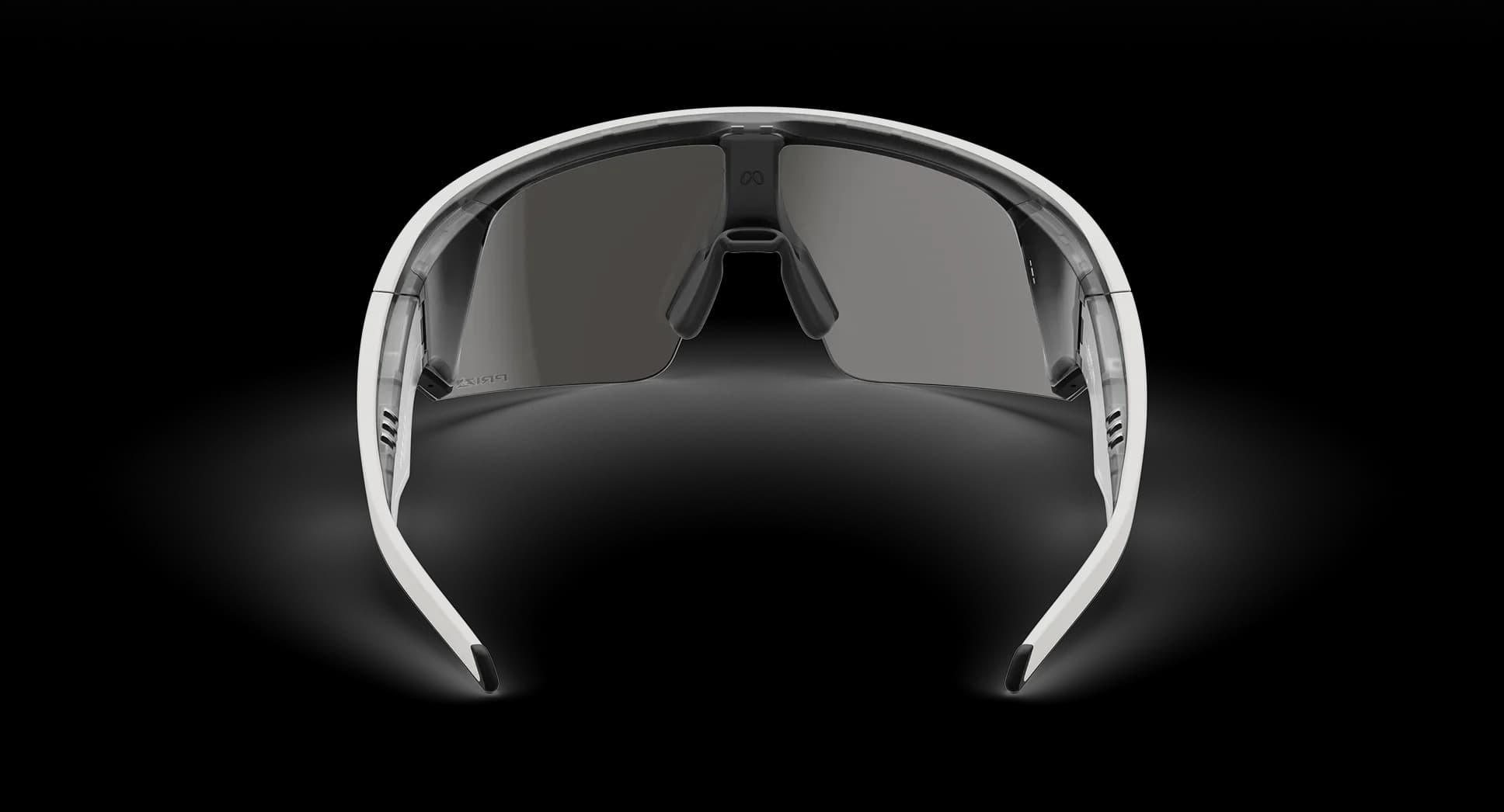 عینک هوشمند Oakley Meta مدل Vanguard فریم سفید لنز مشکی پرایزم — تصویر ۲
