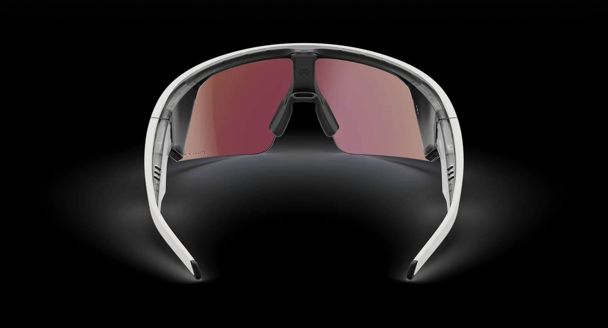 عینک هوشمند Oakley Meta مدل Vanguard فریم سفید لنز آبی یاقوتی پرایزم — تصویر ۳