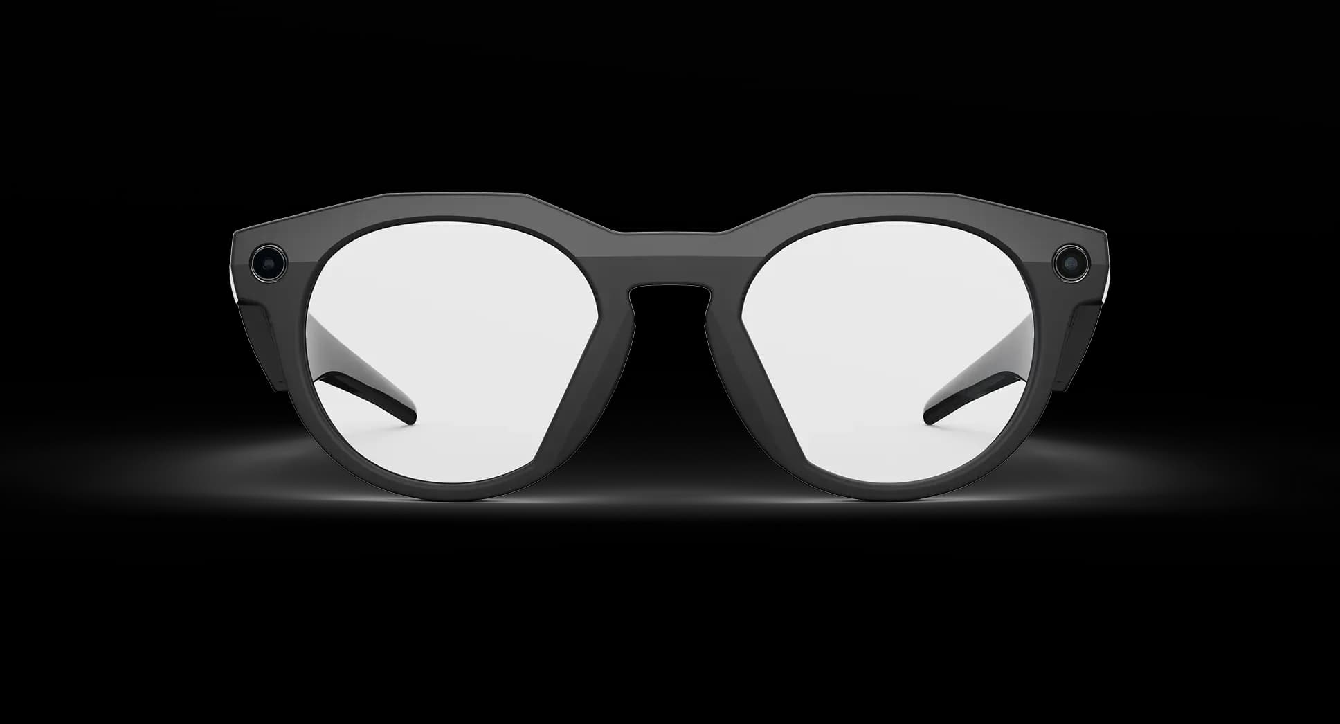 عینک هوشمند Oakley Meta مدل HSTN فریم مشکی لنز شفاف — تصویر ۳