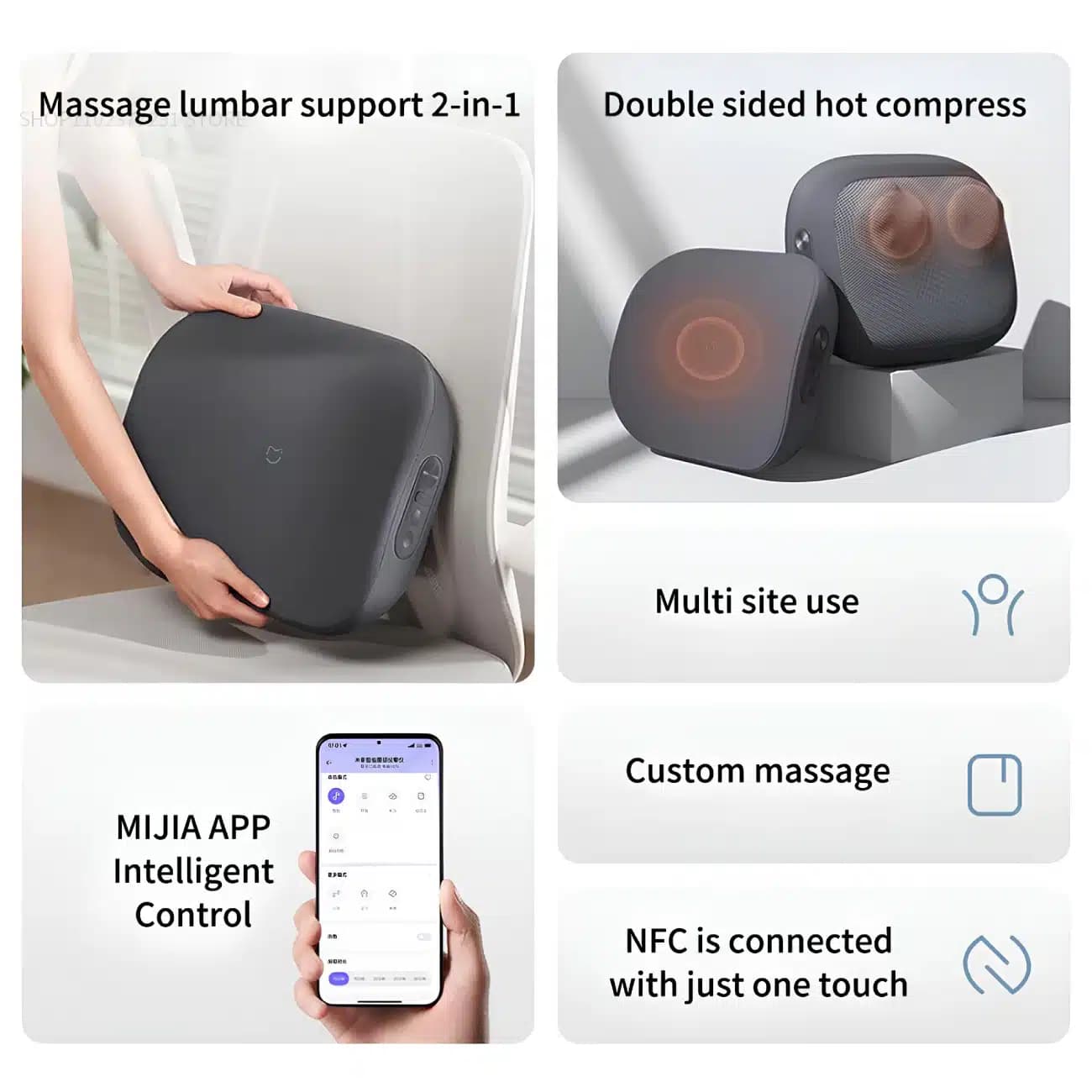 ماساژور هوشمند کمر و گردن شیائومی Xiaomi Mijia مدل MJYBAMY01YMYY — تصویر ۱۲