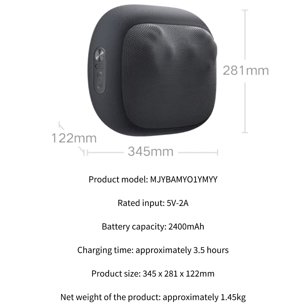 ماساژور هوشمند کمر و گردن شیائومی Xiaomi Mijia مدل MJYBAMY01YMYY — تصویر ۵