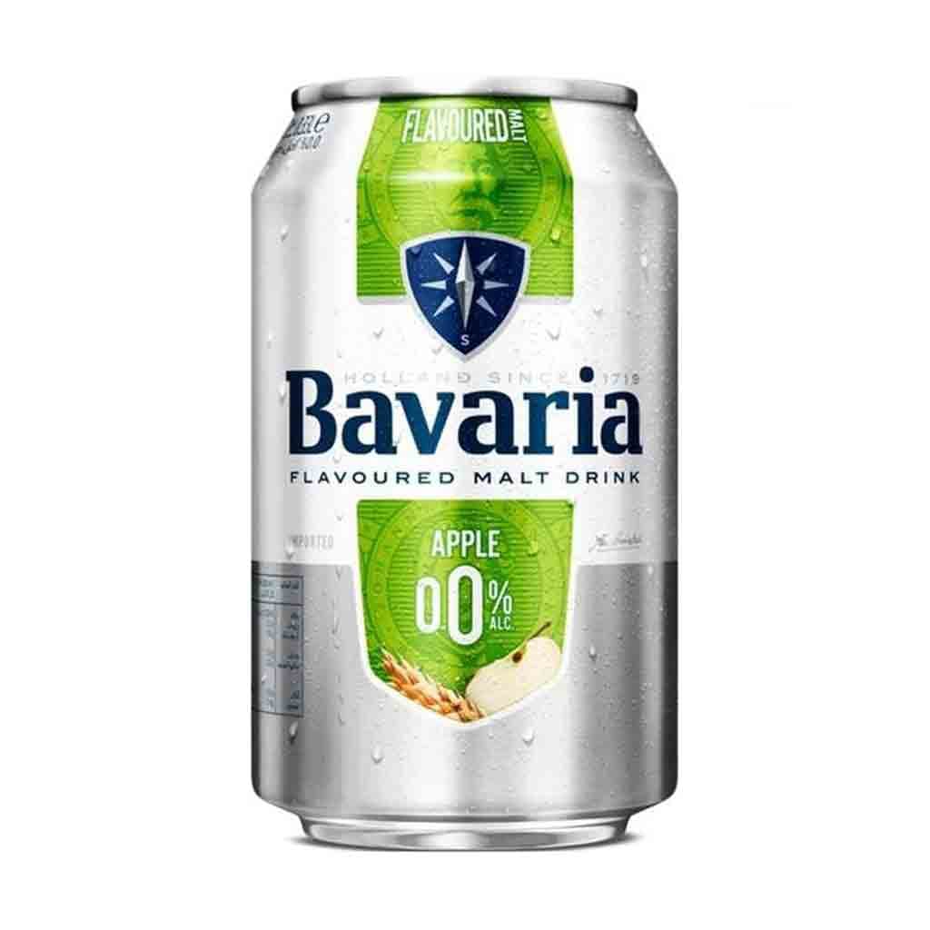 آبجو بدون الکل سیب باواریا Bavaria حجم 330 میل