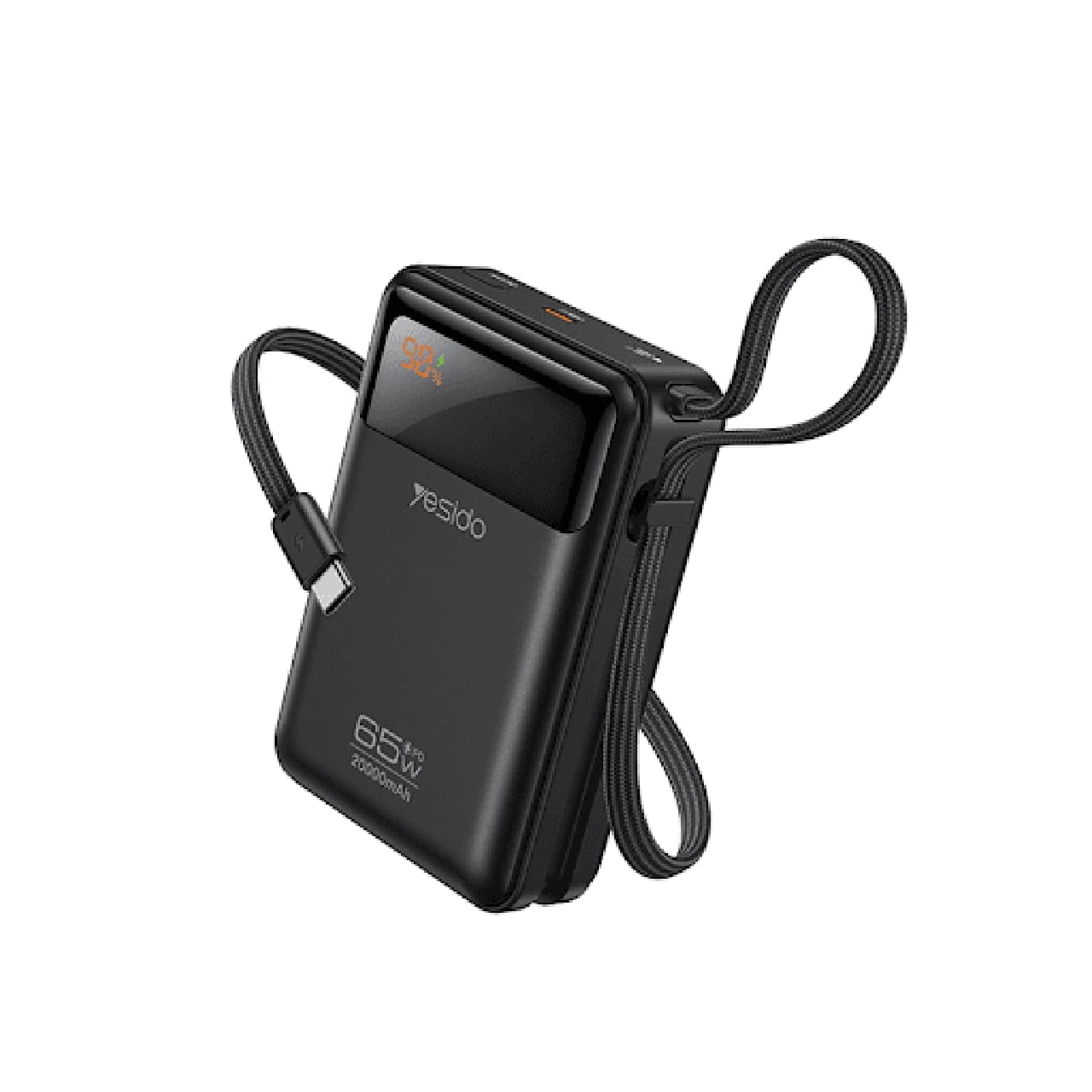 پاوربانک PD و فست شارژ Yesido 20000mAh مدل YP97 65W – مشکی (گارانتی 6 ماهه تعویض نیکان همراه)