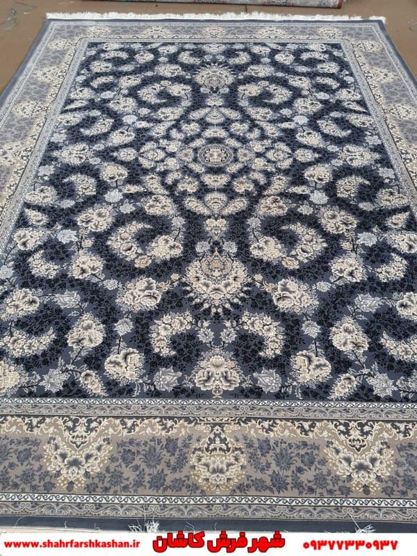 نقشه گندم دودی فرش طرح افشان طوسی 700 شانه — تصویر ۲