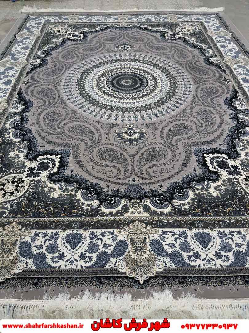 فرش 700 شانه اکرولیک طرح بوته فیلی — تصویر ۲