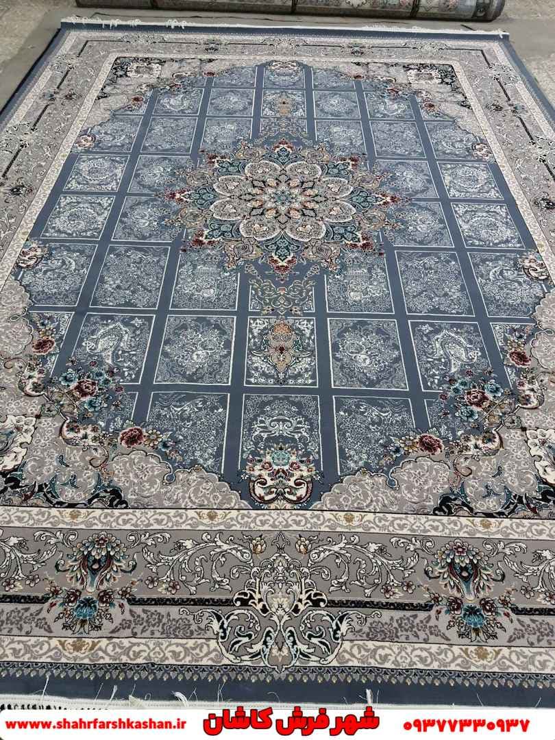فرش خشتی 700 شانه طرح رومینا دودی — تصویر ۲