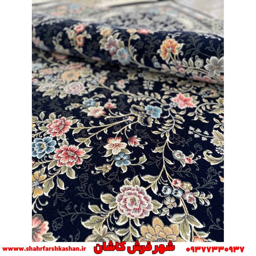 1200 شانه افشان سرمه ای طلاکوب نورسا — تصویر ۲
