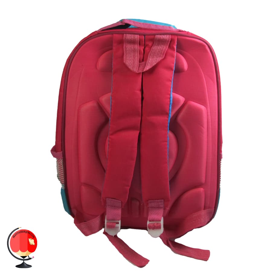 کوله پشتی دخترانه طرح دختر کفشدوزکی کد 4023 — تصویر ۳