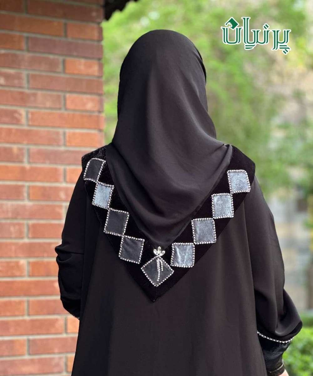 روسری جواهردوزی لوزی