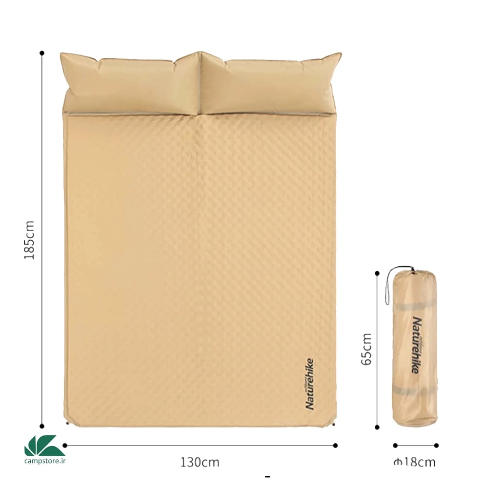 زیرانداز بادی نیچرهایک Coupَََle Inflatable Mat With Pillow — تصویر ۴