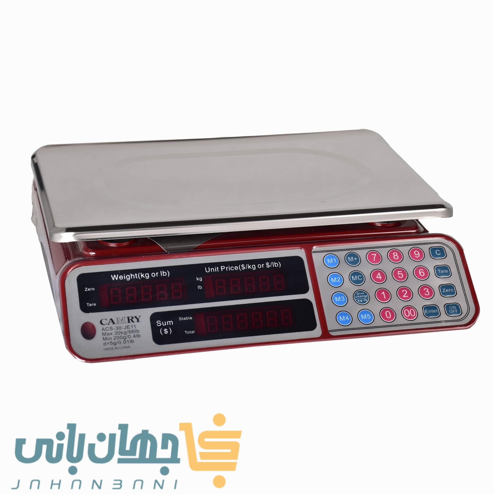 ترازو بدون علمک کمری اورجینال با ظرفیت ۳۰ کیلوگرم