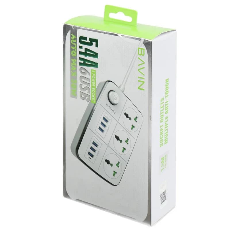 سه راهی برق باوین مدل PC588 ا Power Strip Bavin PC588 — تصویر ۲
