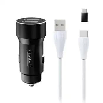 شارژر فندکی ارلدام مدل ES-CC4 به همراه کابل تبدیل USB-C