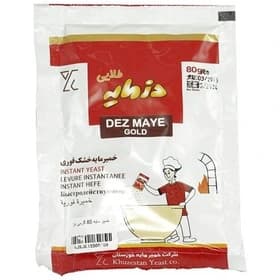 خمیر مایه و مخمر خشک فوری دز مایه طلایی بسته 80 گرمی