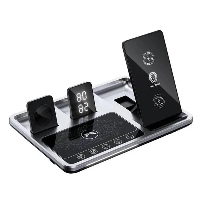شارژر بی سیم رو میزی گرین لاین (Green Lion) مدل 3in1 Wireless Charging Station