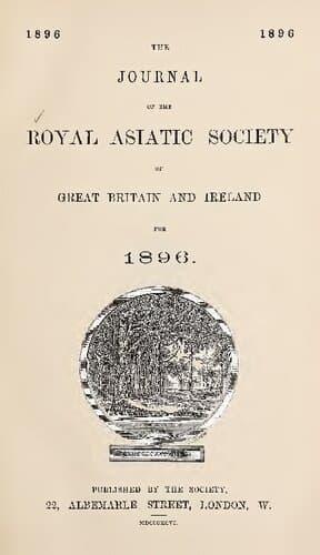 دانلود کتاب The Journal of the Royal Asiatic Society of Great Britain and Ireland for 1896