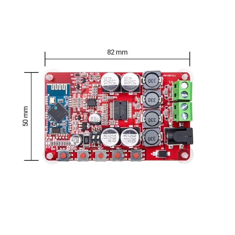 ماژول آمپلی فایر 2X25W بلوتوث دار TDA7492P — تصویر ۴