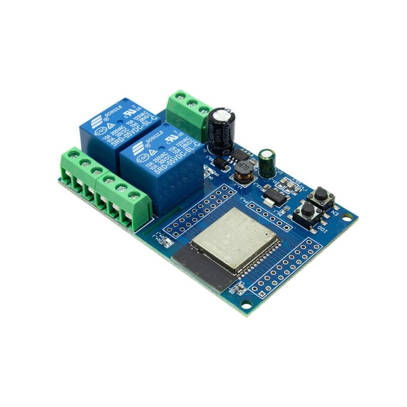 ماژول رله IOT دو کاناله با قابلیت کنترل از طریق شبکه WIFI مبتنی بر ESP-32 — تصویر ۲