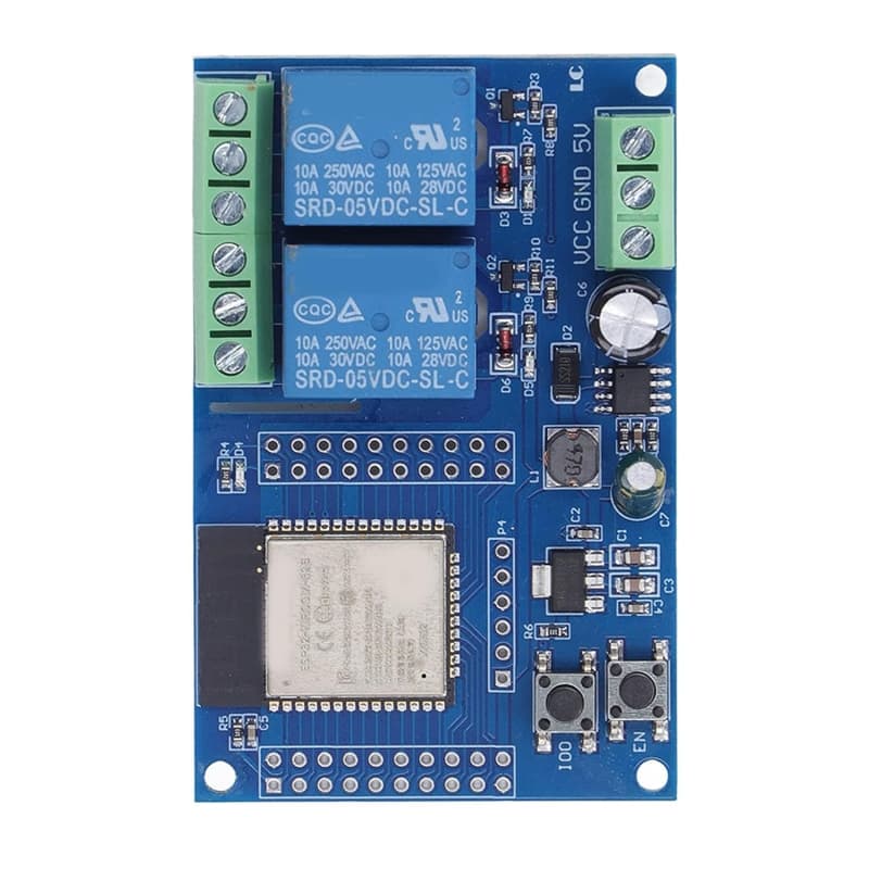 ماژول رله IOT دو کاناله با قابلیت کنترل از طریق شبکه WIFI مبتنی بر ESP-32 — تصویر ۶