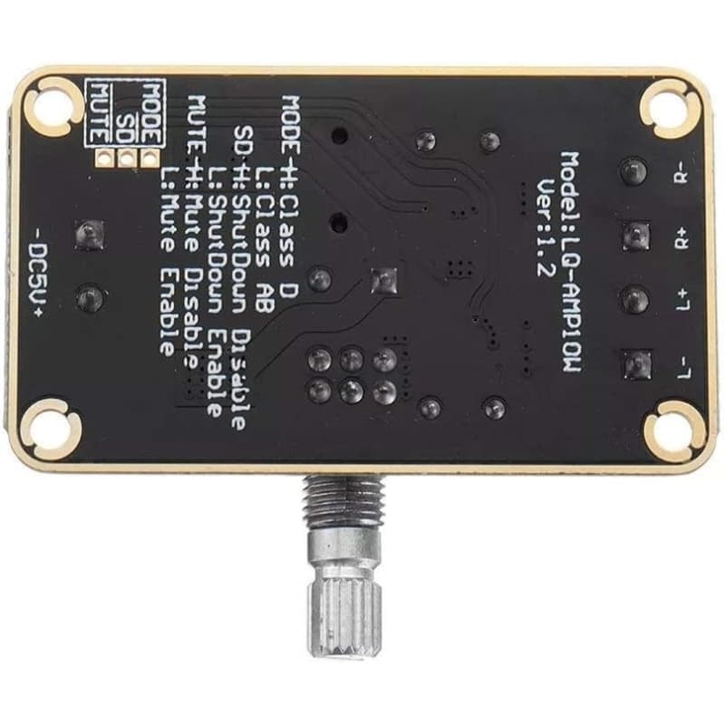 ماژول آمپلی فایر استریو 2x5W کلاس D با تراشه PAM8406 — تصویر ۶