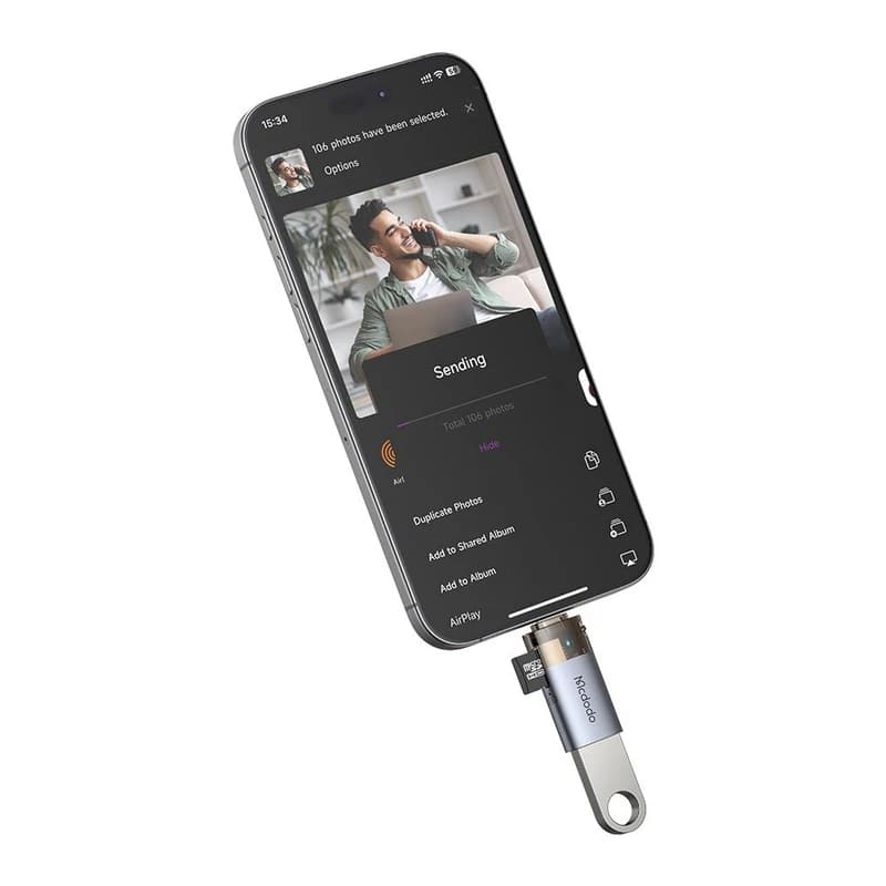 مبدل Lightning به USB مک دودو (Mcdodo) مدل OT-785 — تصویر ۲