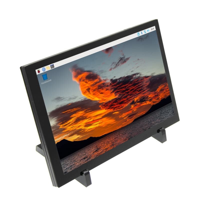 نمایشگر 10.1 اینچ IPS رنگی با تاچ خازنی 1280×800 با ورودی HDMI مخصوص رزبری پای
