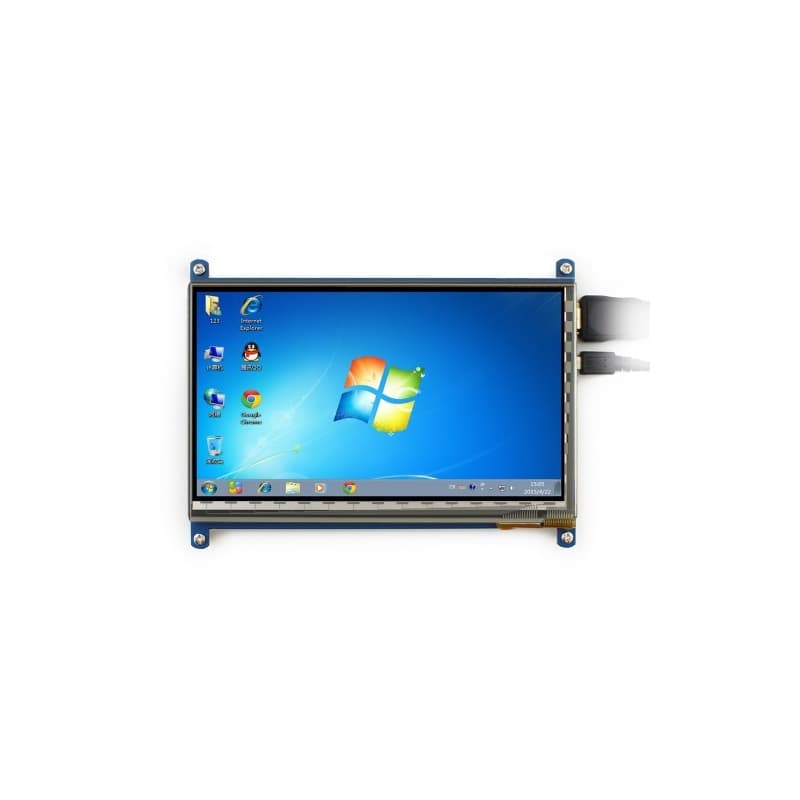 نمایشگر 7 اینچ لمسی دارای ورودی HDMI مناسب برای انواع برد های دارای پورت HDMI رزولوشن 1024×600 — تصویر ۶